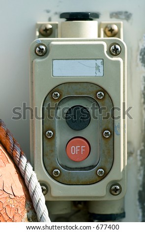 On/off switch on boat