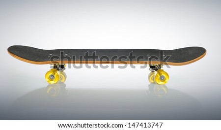 Skateboard deck, isolated path included