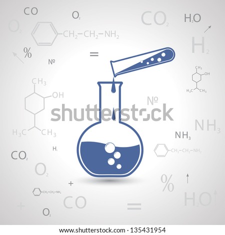 chemistry. scientific background. vector eps10