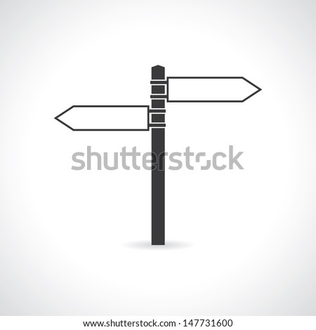 icon of signpost. vector. eps10