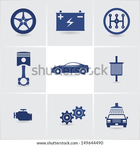 car service icons set 2. eps10