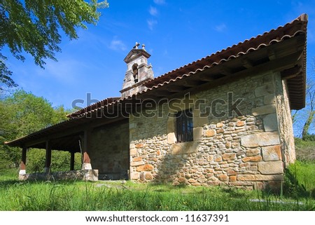 Abadiño's hermitage Foto stock © 
