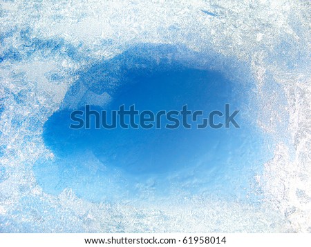 Similar – Image, Stock Photo Blue Frosty Glass Ice Background, Natural Beautiful Snowflakes Frost Ice Pattern. Winter Xmas Christmas Abstract Backdrop, Background Or Texture