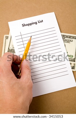 Shopping List and buying plan