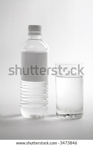 bottle water close up shot