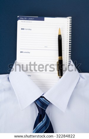 Personal Organizer and shirt, Business Concept
