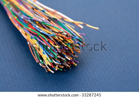 Colorful Cable, Concept of Communication, Data Line