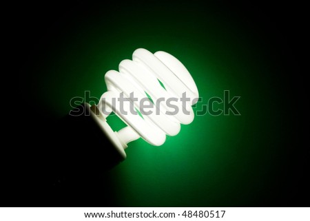 Compact Fluorescent Lightbulb close up