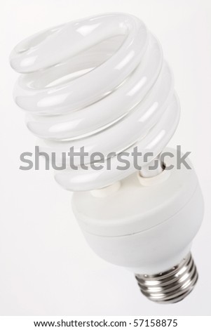 Compact Fluorescent Light bulb close up