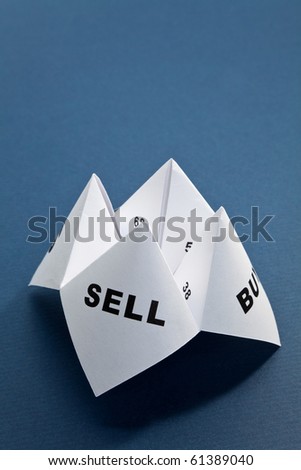 Paper Fortune Teller,concept of business decision