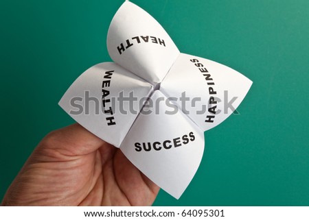 Paper Fortune Teller,concept of balance