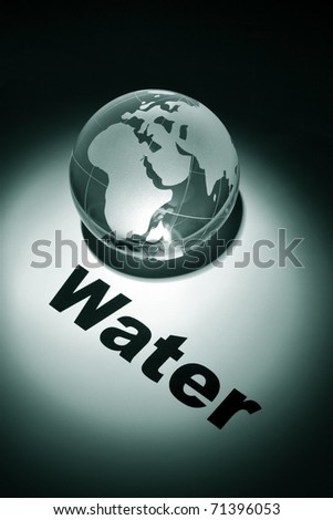 globe, concept of Global Water crisis