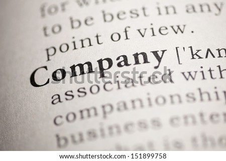 Fake Dictionary, Dictionary definition of the word Company.