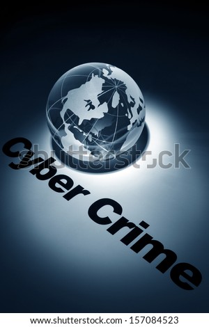 globe, concept of Cyber Crime