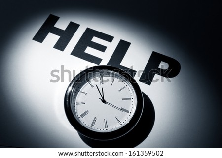 Clock and word, concept of Need Help
