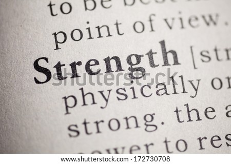 Fake Dictionary, Dictionary definition of the word strength.