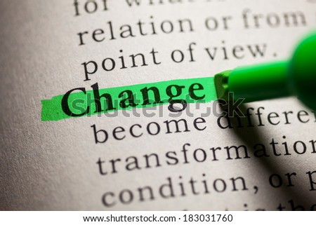 Fake Dictionary, definition of the word Change.