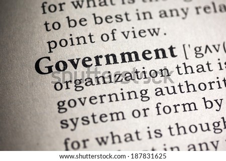 Fake Dictionary, Dictionary definition of the word government.