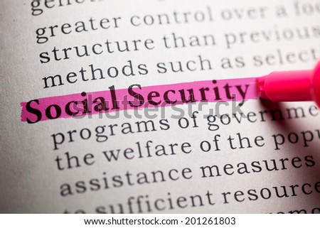 Fake Dictionary, definition of the word social security.