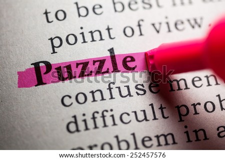 Fake Dictionary, definition of the word puzzle.
