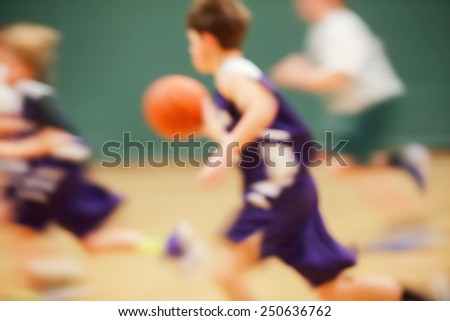 Youth Basketball motion blur
