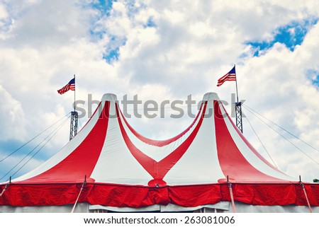Vintage circus tent.