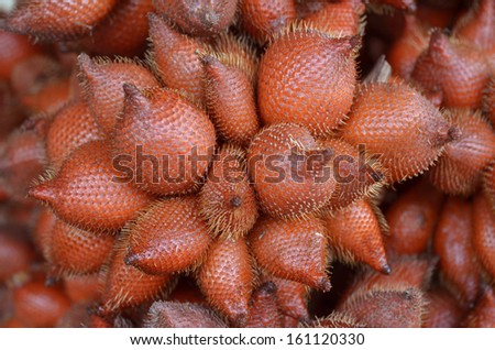 Tropical fruits Sweet and sour taste red shell