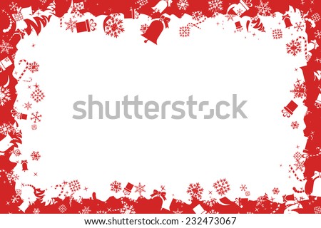 Christmas Toy Frame Stock Vector Illustration 232473067 : Shutterstock