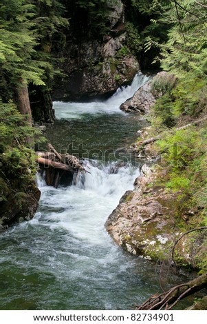 Franklin Falls on Denny Creek in the Mt. Baker-Snoqualmie National ...