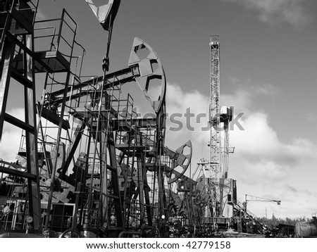 Oil extraction  in West Siberia.