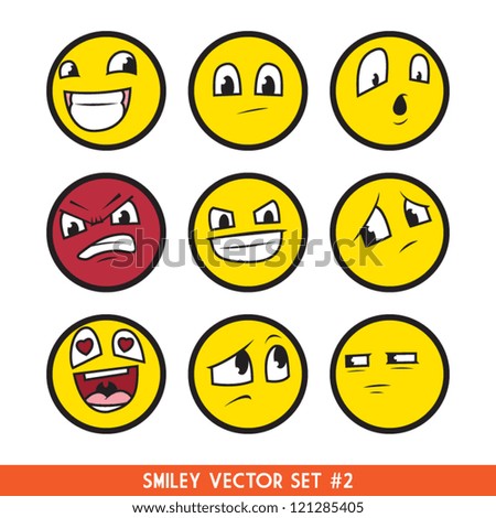 Smiley Vector Set #2