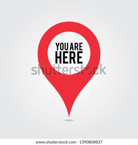 You Are Here Location Pointer Pin