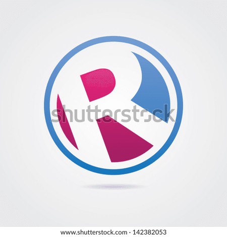 Abstract Letter R Icon