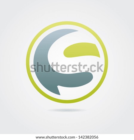 Abstract Letter S Icon