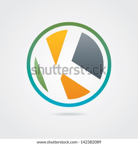 Abstract Letter K Icon