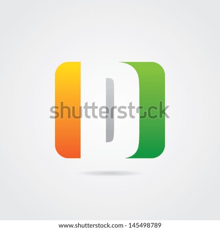 Abstract Letter D Icon