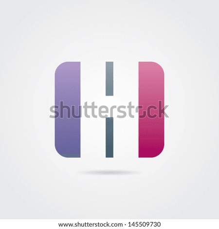 Abstract Letter H Icon