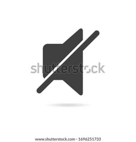 Vector Isolated Volume Off Icon