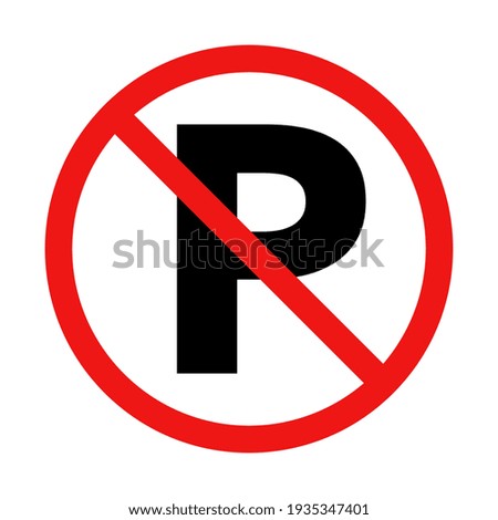 Vector No Parking Illustration Sign