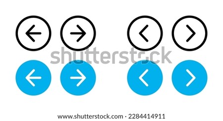 Left and Right or Previous and Next Arrow Buttons
