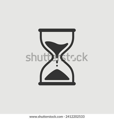 Vector Simple Isolated Hourglass Icon