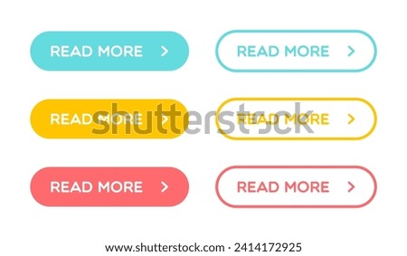 Vector Set of Read More Buttons