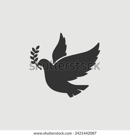 Vector Simple Isolated Peace Icon