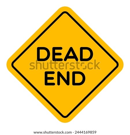 Vector Dead End Road Sign