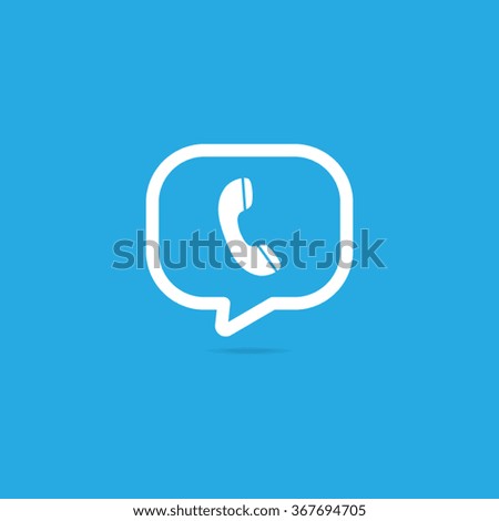 Phone Speech Bubble Icon