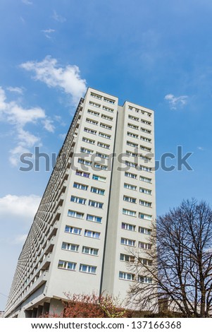 KATOWICE, POLAND - APRIL 27: Residential block called \