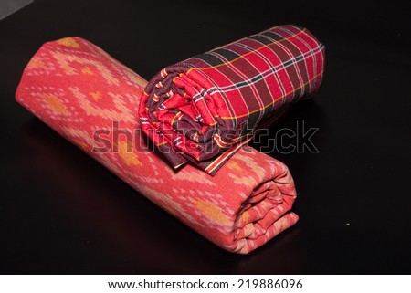 roll of local silk in thailand