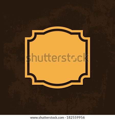 Grunge Background with Yellow Frame | Abstract Background Design
