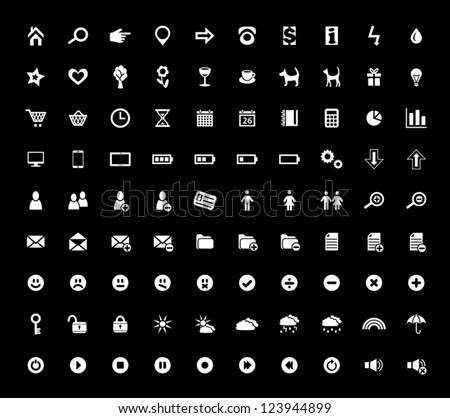 Set of 90 Web Icons