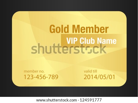 Gold VIP Club Card